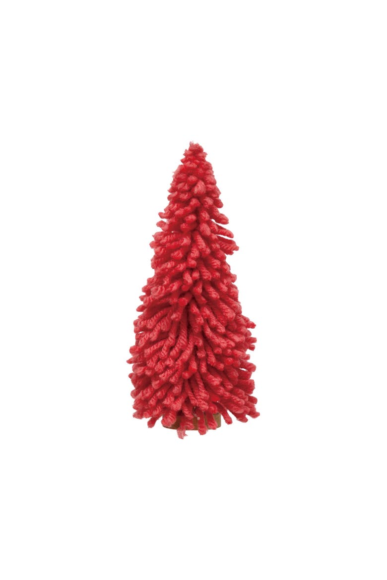 Fabric Yarn Tree with Wood Base, Hot Pink, Main, color, Hot Pink