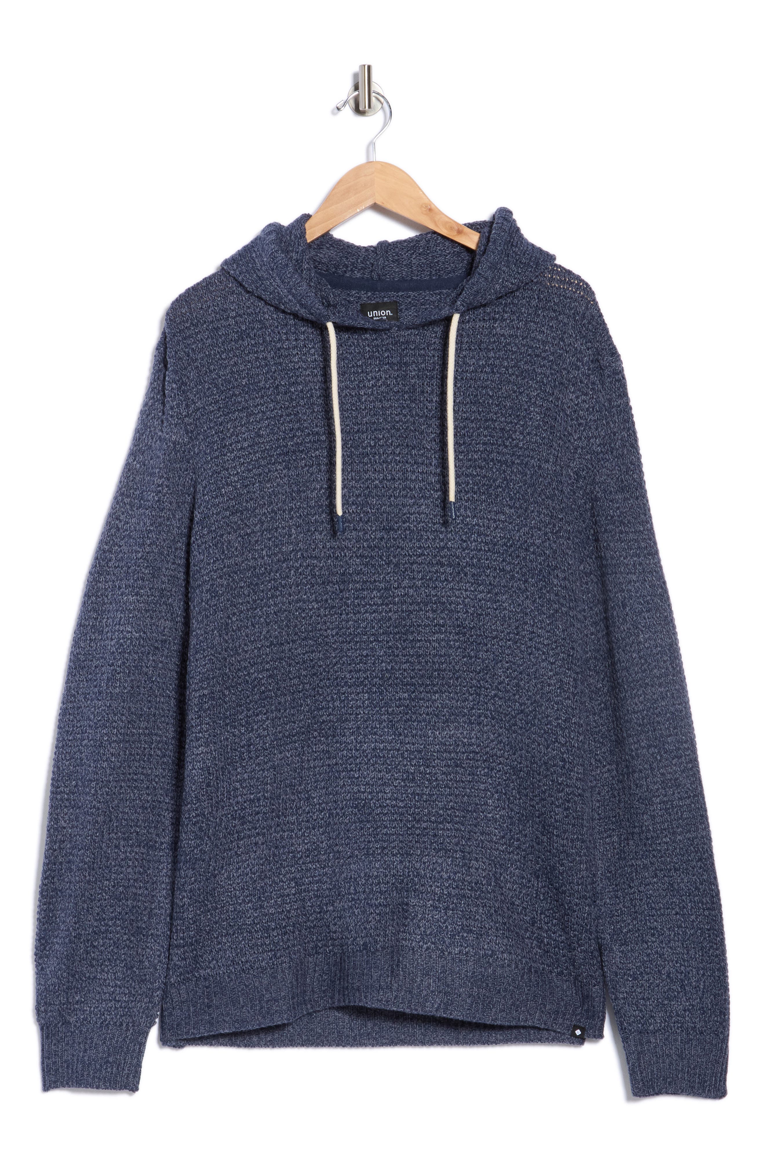 Union Milo Marled Thermal Stitch Hooded Sweater (Men) | Nordstromrack