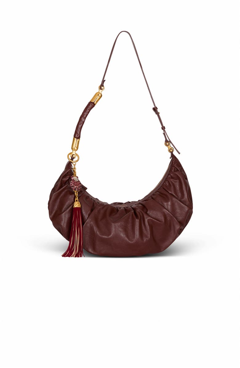 Balmain Shell tassel charm, Alternate, color, Gold