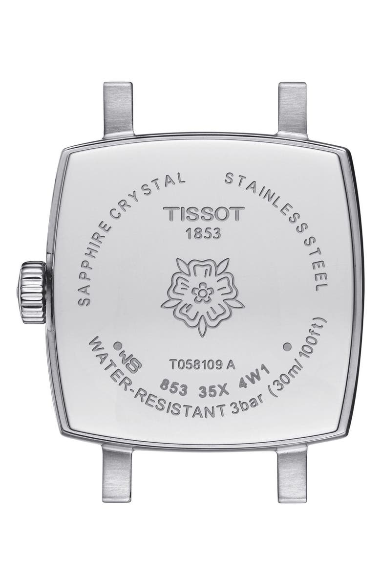 Tissot Lovely Square Bracelet Watch, 20mm, Alternate, color, 