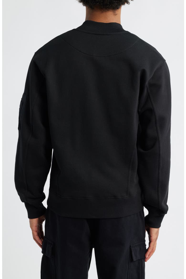 MA-1 Fleece Jacket, Alternate, color, BLACK