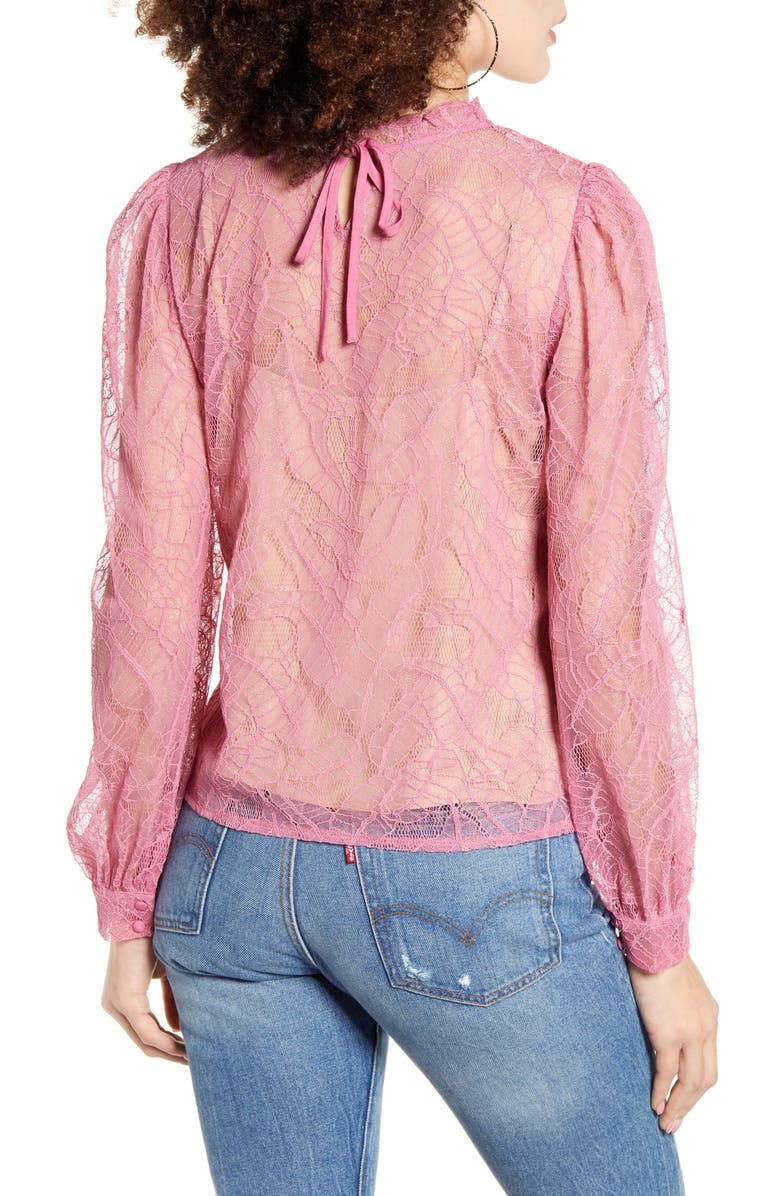 WAYF Wesley Lace Blouse, Alternate, color, 