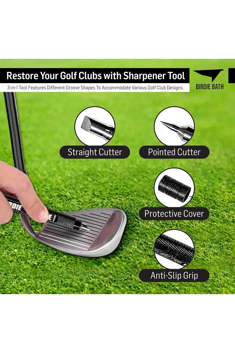 Birdie Golf Blade 3In1 Golf Club Groove Sharpener Tool, Alternate, color, Black