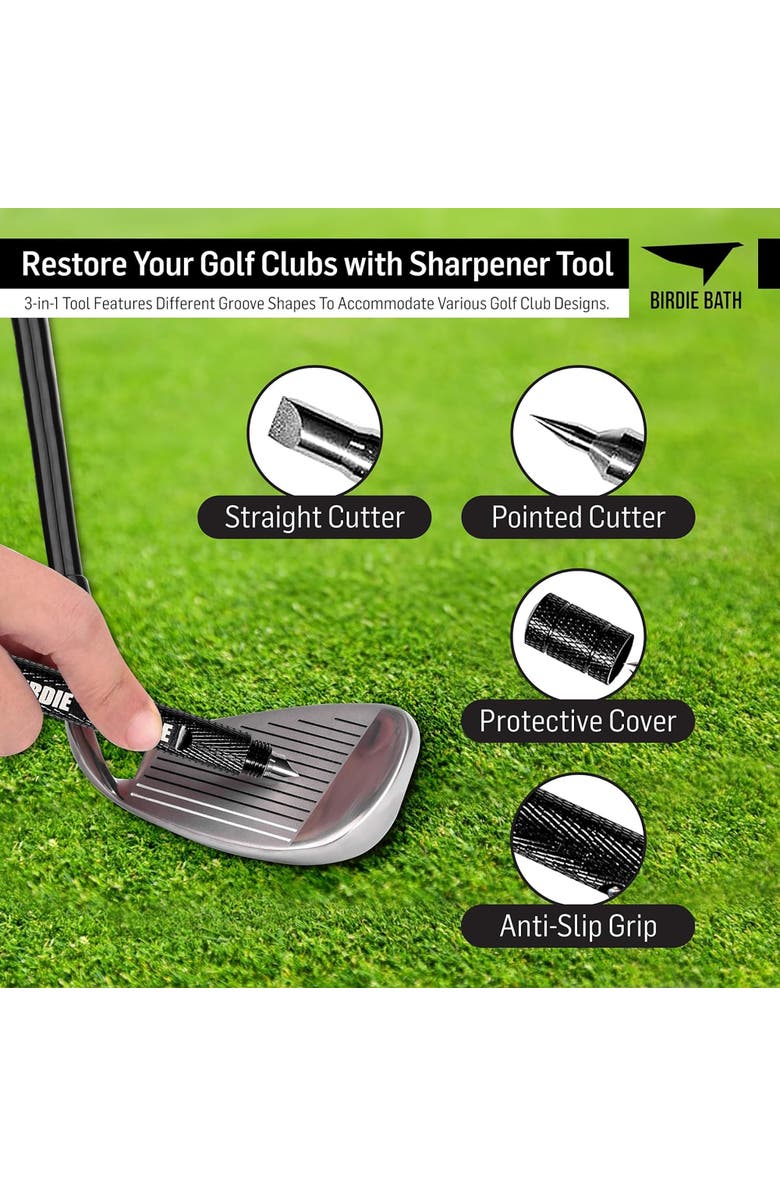 Birdie Bath Birdie Golf Blade 3In1 Golf Club Groove Sharpener Tool, Alternate, color, Black