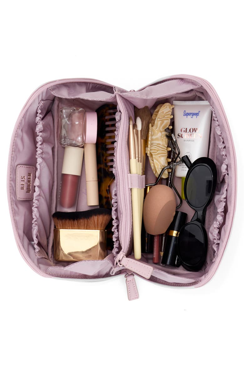 Béis The Wicked Faux Leather Toiletry Bag, Alternate, color, 