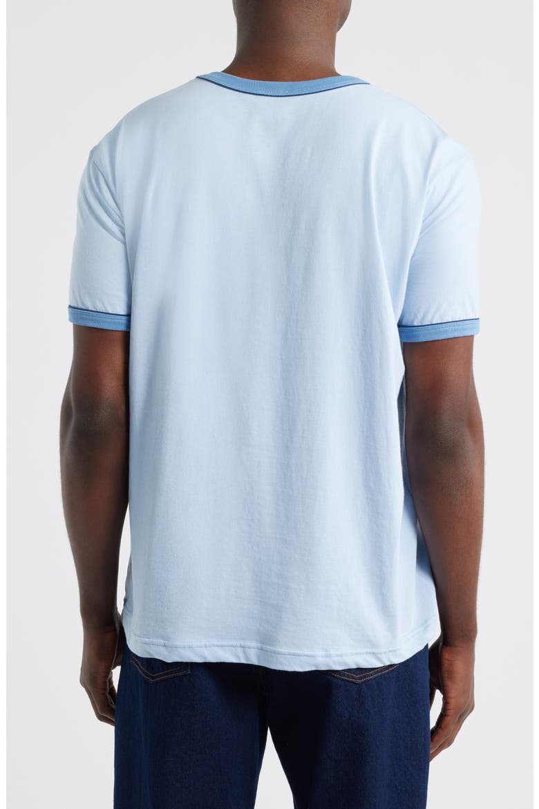 Piping Hot Cotton Ringer T-Shirt, Alternate, color, BLUE