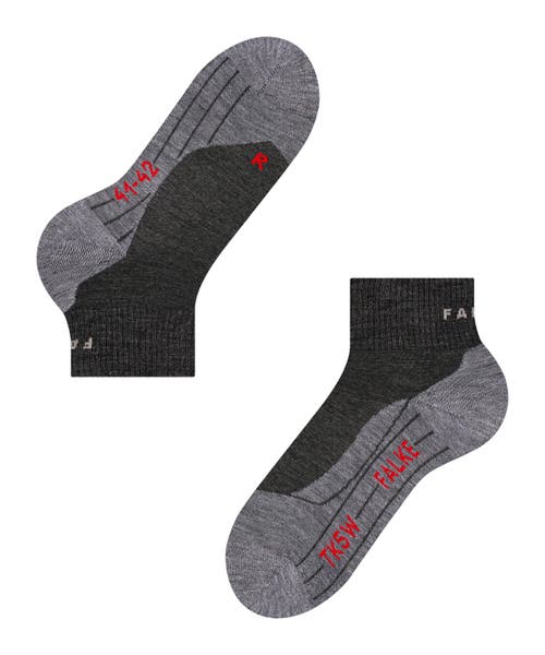 Falke Tk5 Wander Short Hiking Socks In Black