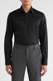 Duchamp Slim Fit Stretch Cotton Dress Shirt