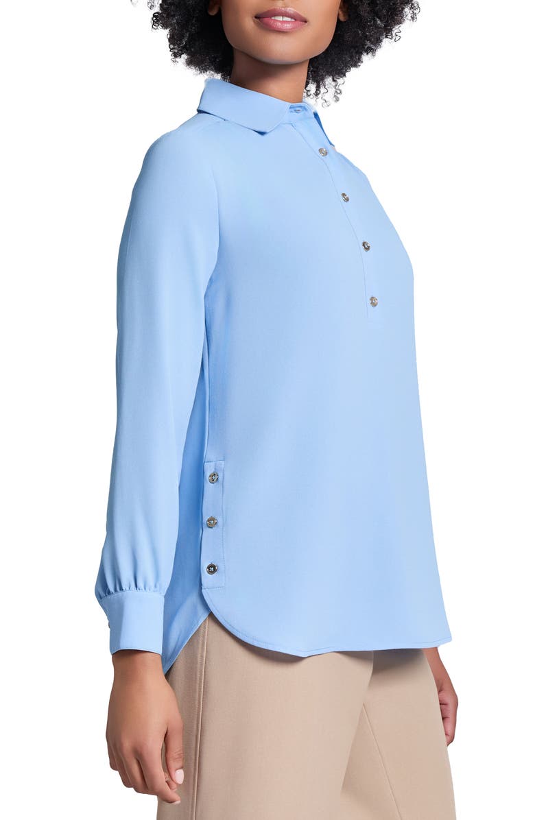 Jones New York Side Button Popover Tunic Top, Alternate, color, 
