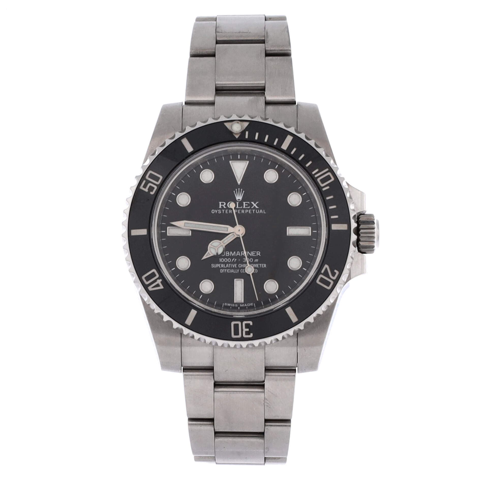 Oyster Perpetual Submariner Automatic Watch Stainless Steel and Cerachrom 40, Main, color, Metallic Silver