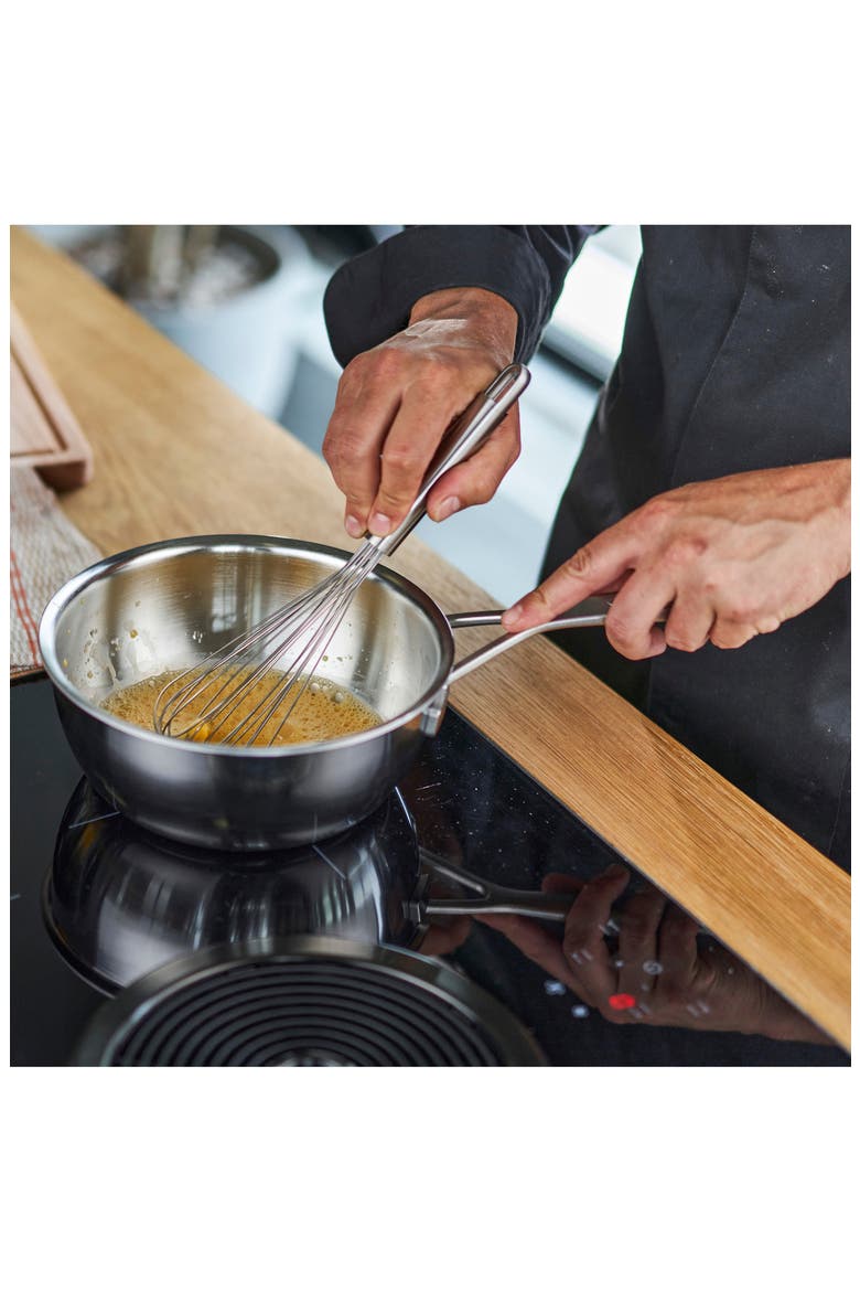 Industry 3.5-Quart 5-Ply Stainless Steel Saucepan, Alternate, color, STAINLESS STEEL