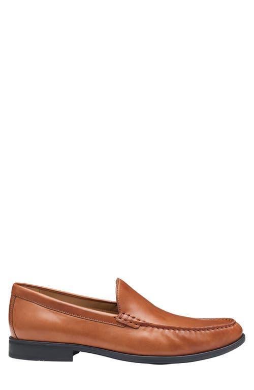 Johnston & Murphy Locklin Venetian Loafer In Cognac Glove Leather