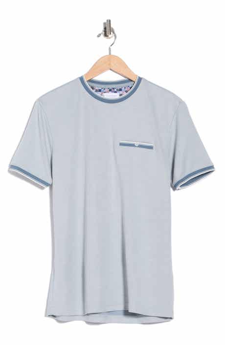 Tipped Cotton Jacquard T-Shirt