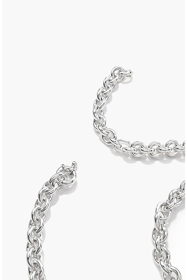 Oto Chain Necklace in Silver, Alternate, color, Silver