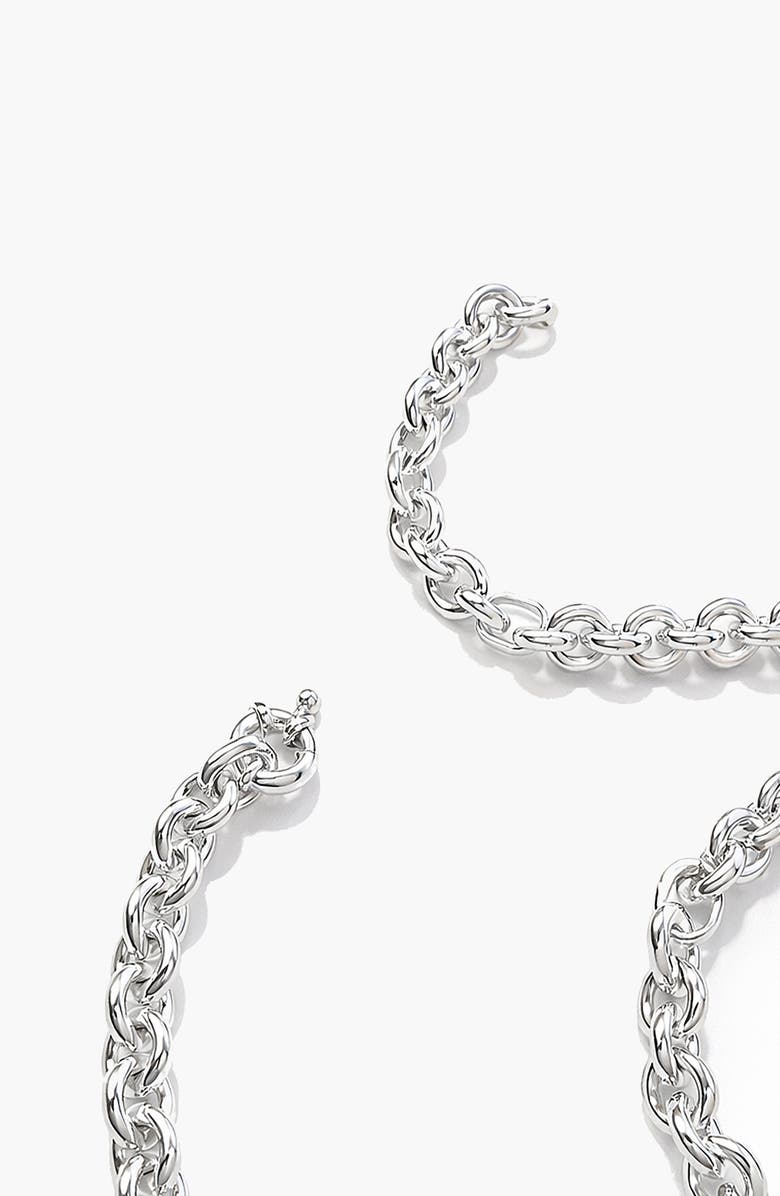 YOJ Oto Chain Necklace in Silver, Alternate, color, Silver