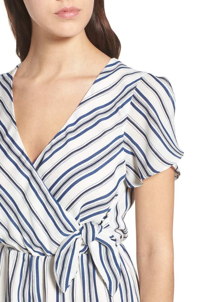 EVERLY Tie Front Romper, Alternate, color,