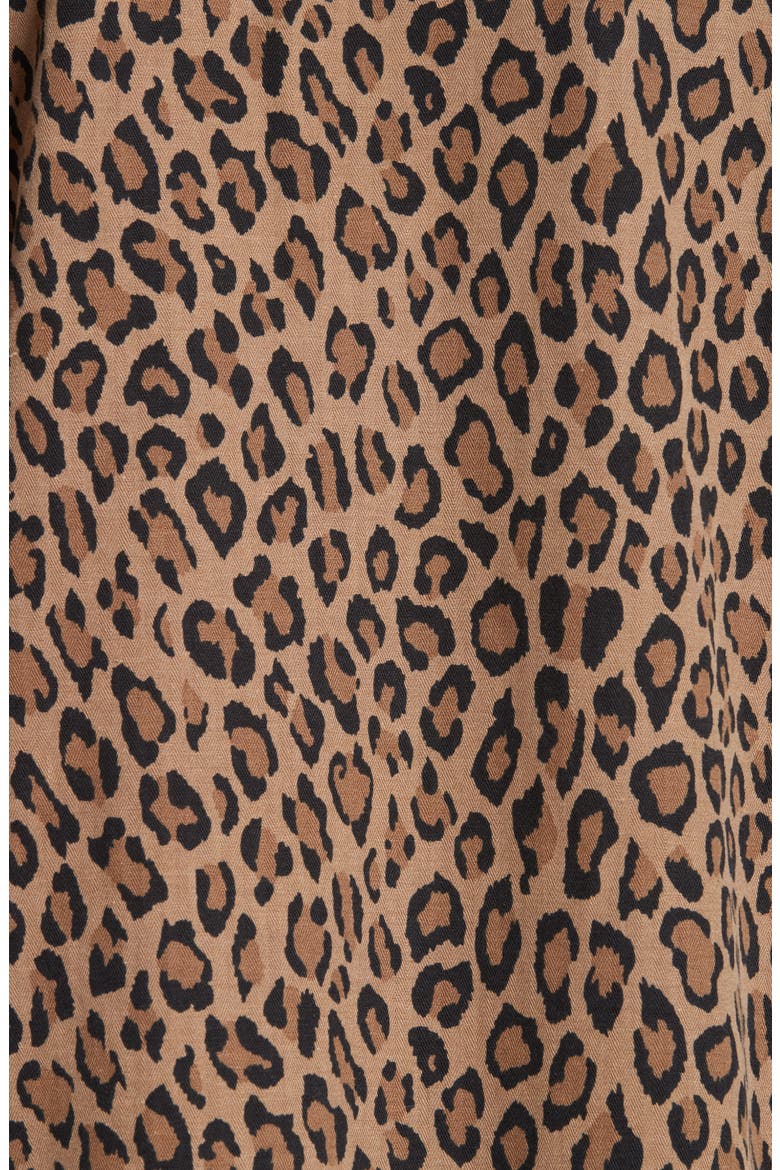 Shredded Oversize Leopard Print Jacket, Alternate, color, LEOPARD