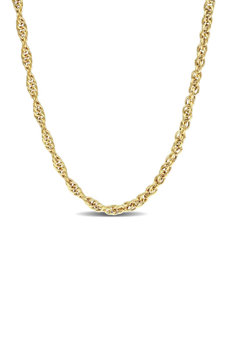 Singapore Chain Necklace, Main, color, YELLOW