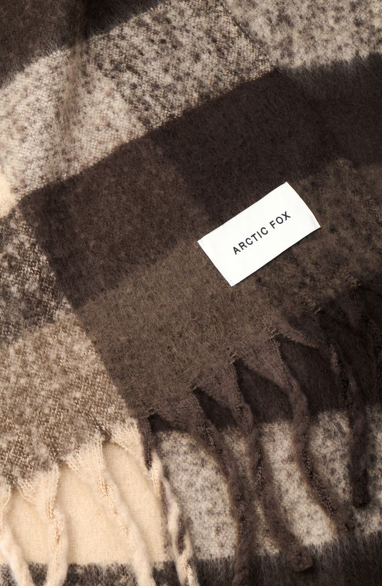 Arctic Fox
Co The Reykjavik Check Fringe Scarf, Alternate, color,
