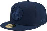 New Era Men's New Era Navy Minnesota Timberwolves Tonal Color Pack 59FIFTY Fitted Hat