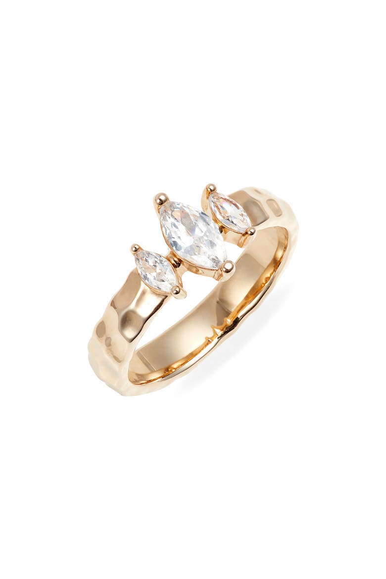 Mara Cubic Zirconia Ring, Main, color, GOLD