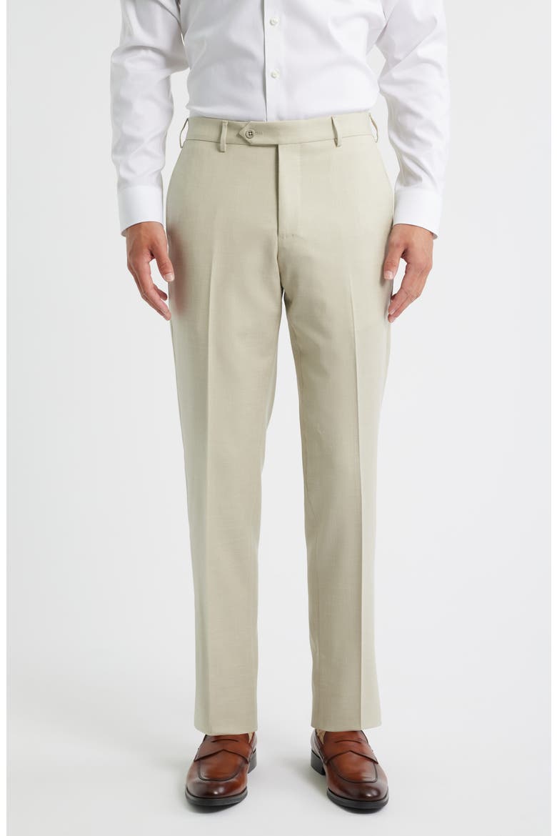Parker Stretch Wool Trousers, Main, color, NATURAL