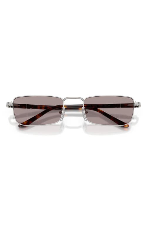 Persol 54mm Rectangular Sunglasses In Orange