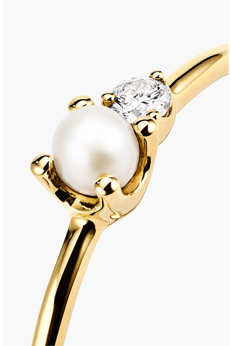 Beverly Ring, Alternate, color, Yellow Gold Pearl
