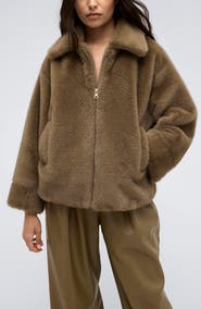 Kenneth Cole Faux Fur Jacket