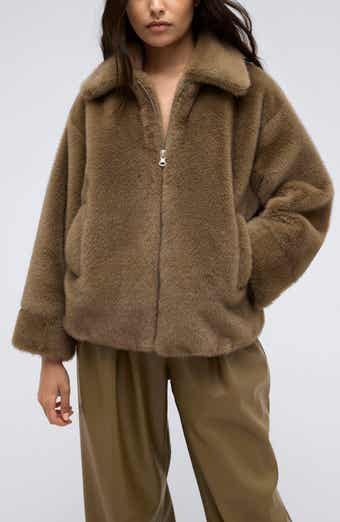 Kenneth Cole Faux Fur Jacket