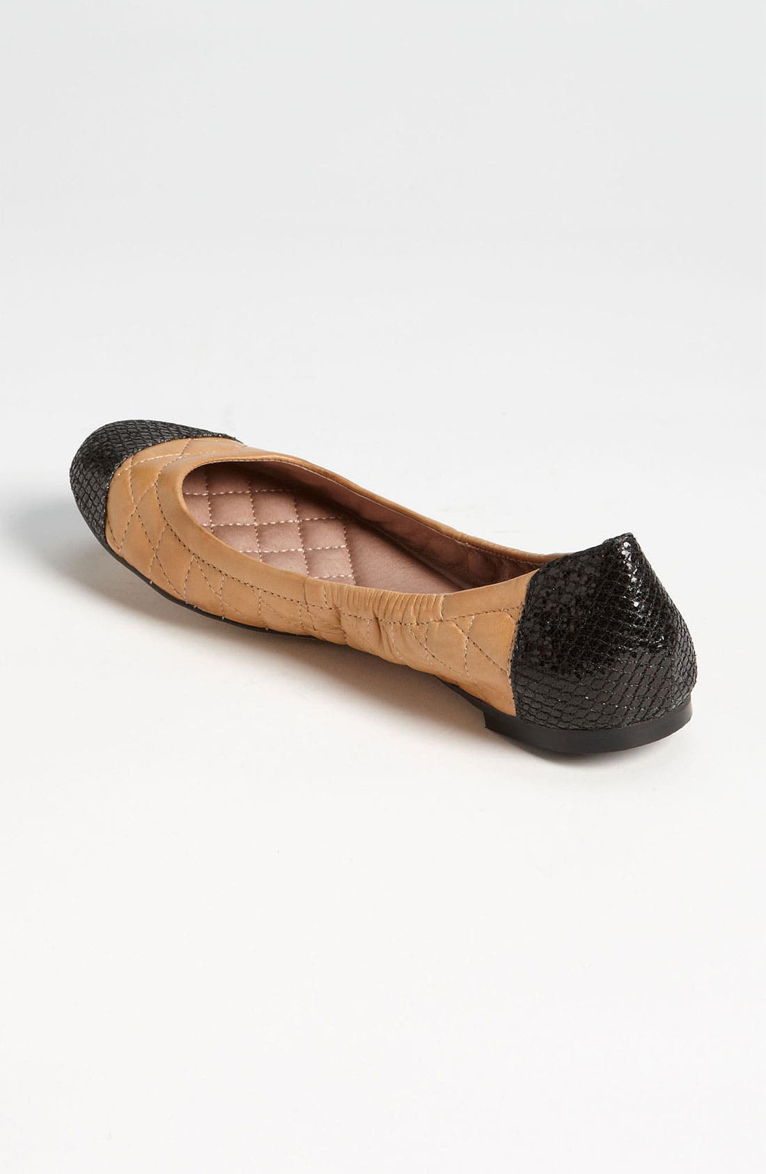 'Fawna' Flat, Alternate, color, CARAMEL/ BLACK
