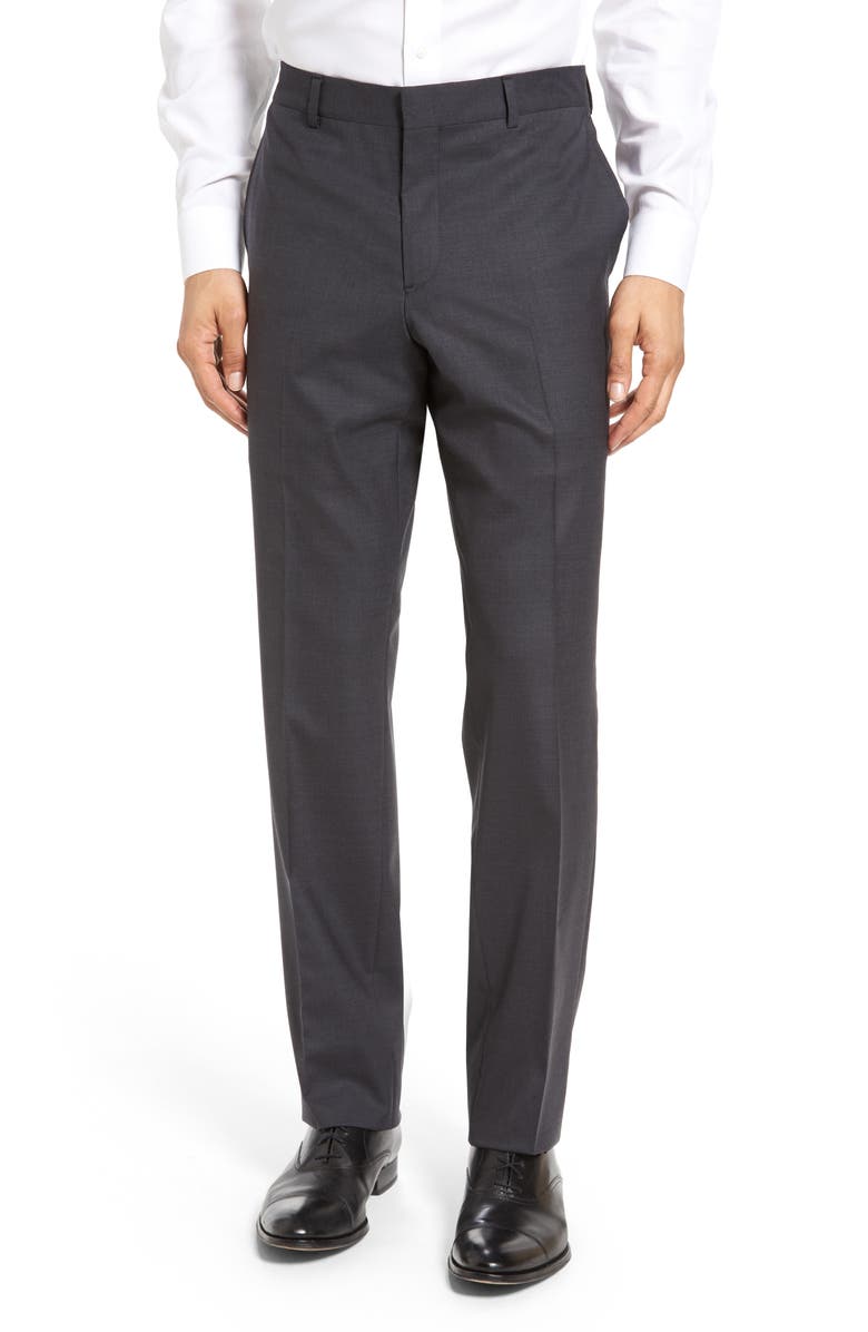 NORDSTROM MEN'S SHOP Tech-Smart Trim Fit Solid Stretch Wool Travel Suit, Alternate, color,