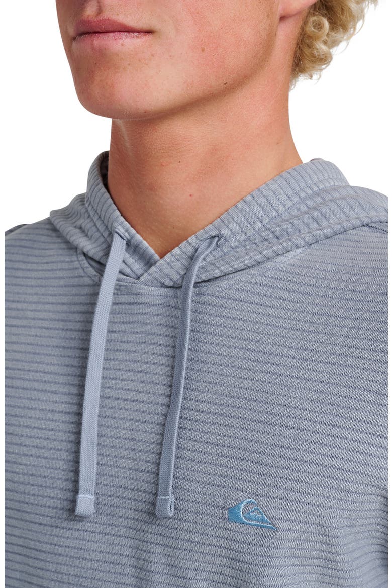 Alamitos Stripe Long Sleeve Hooded Top, Alternate, color, CHINA BLUE