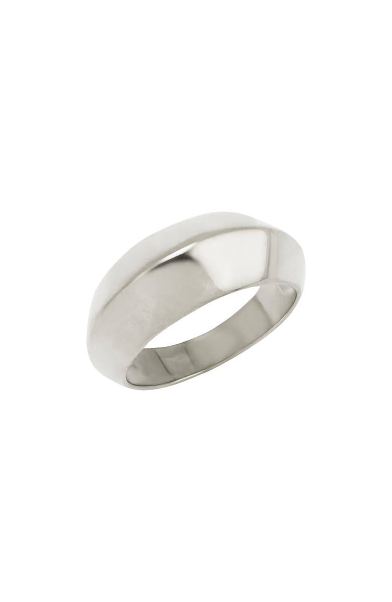REBL Angled Band Ring, Main, color, Silver