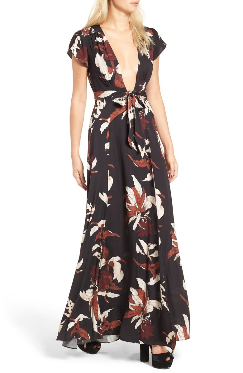 Tularosa Sid Wrap Maxi Dress, Alternate, color, 