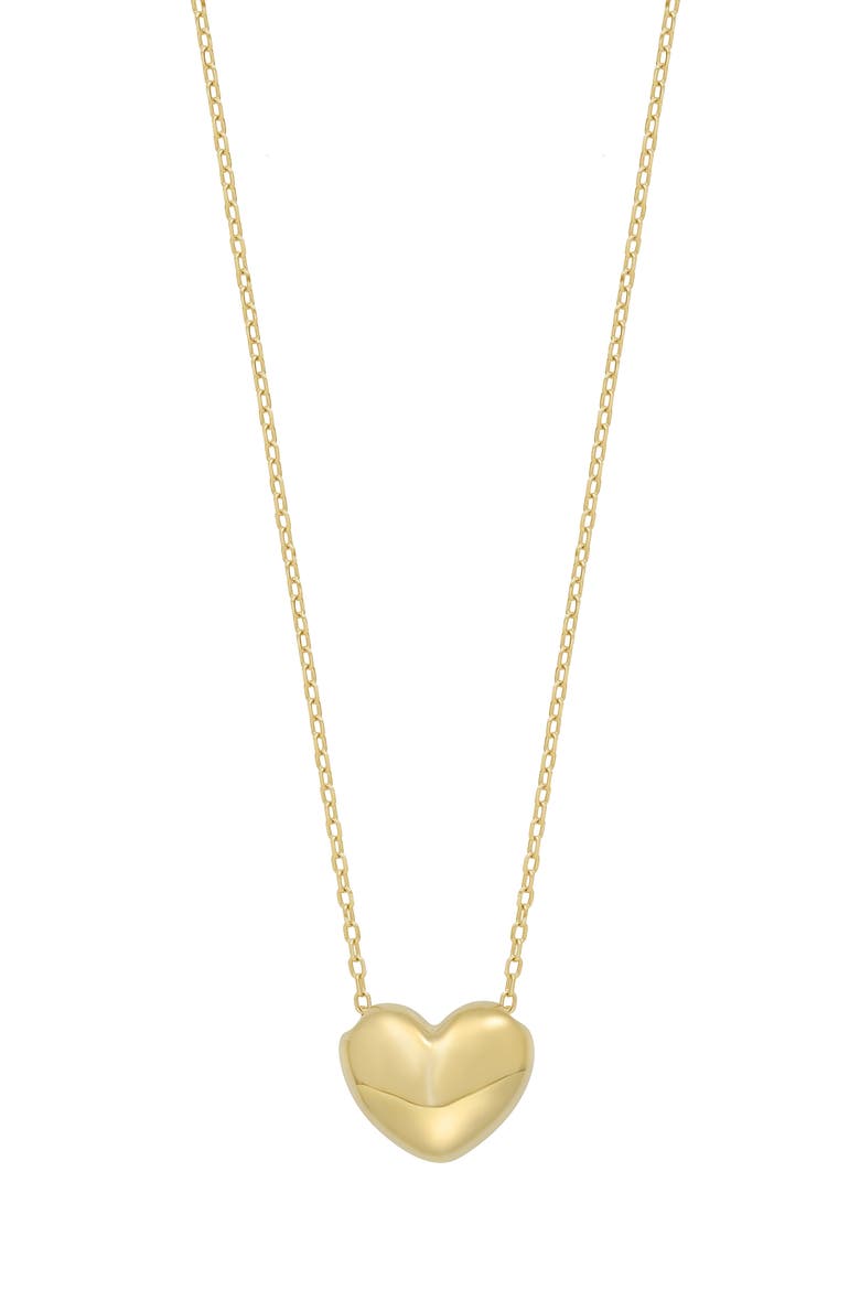 14K Gold Heart Pendant Necklace (Nordstrom Exclusive), Main, color, 14K YELLOW GOLD
