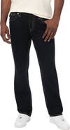 True Religion Ricky Single Needle Flap Regular Rise Straight Leg Jeans