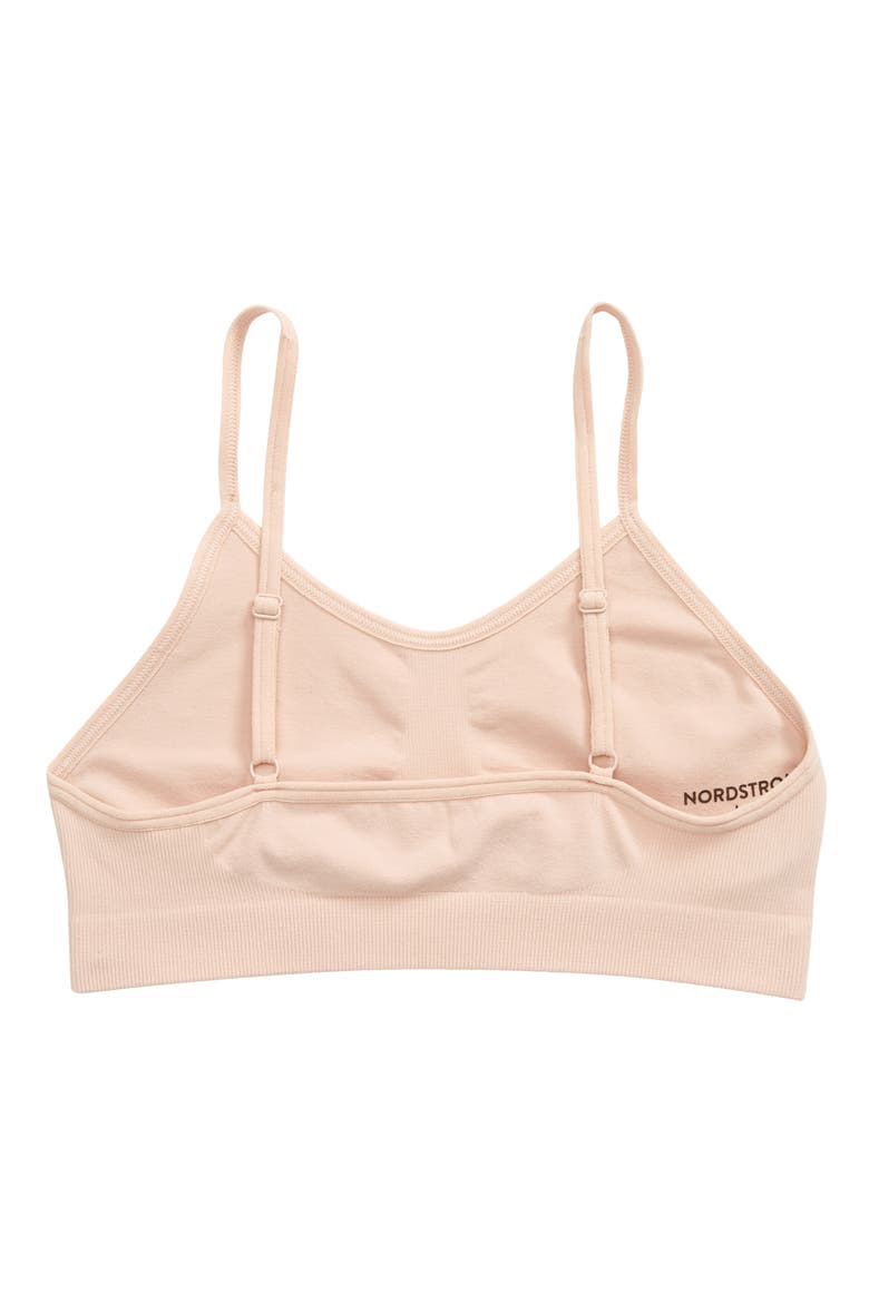 Kids' Seamless Bralette, Alternate, color, PINK HERO