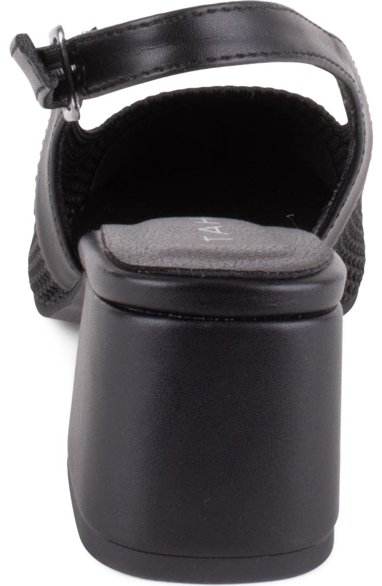 Tahari Pisa Slingback Cap Toe Pump, Alternate, color, Black
