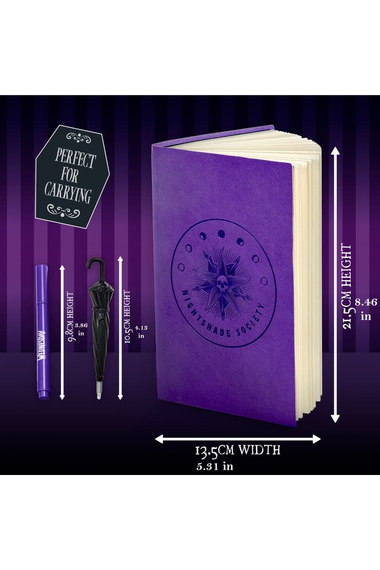 Wednesday Secret Reveal Journal Set, Purple Notebook, Kids 8+, Alternate, color, Purple