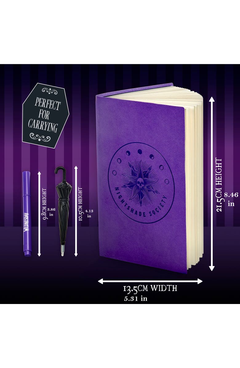 Wow Stuff! Wednesday Secret Reveal Journal Set, Purple Notebook, Kids 8+, Alternate, color, Purple