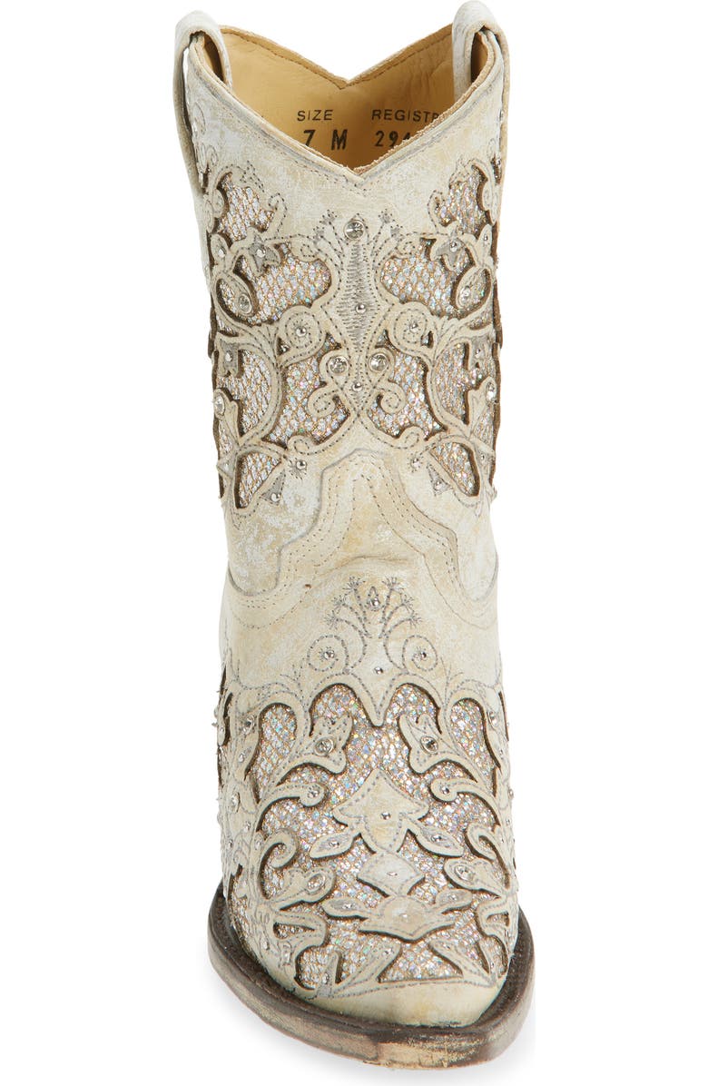 CORRAL Glitter Inlay & Crystal Western Boot, Alternate, color,