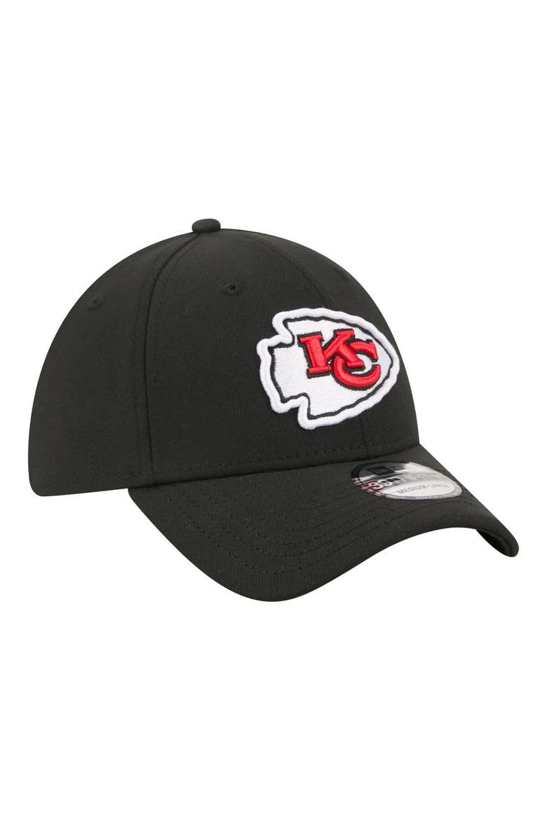 Men's New Era  Black Kansas City Chiefs Core Team 39THIRTY Flex Hat, Alternate, color, Black