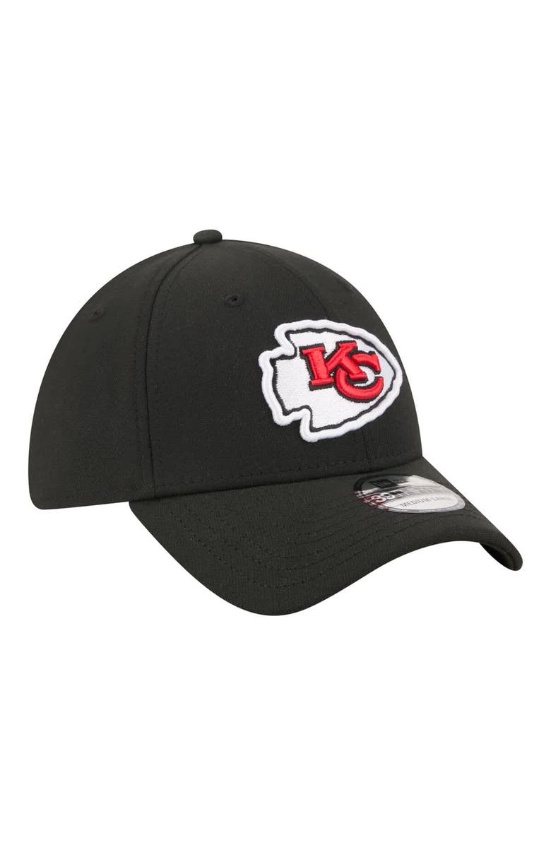 New Era Men's New Era Black Kansas City Chiefs Core Team 39THIRTY Flex Hat, Alternate, color, Black