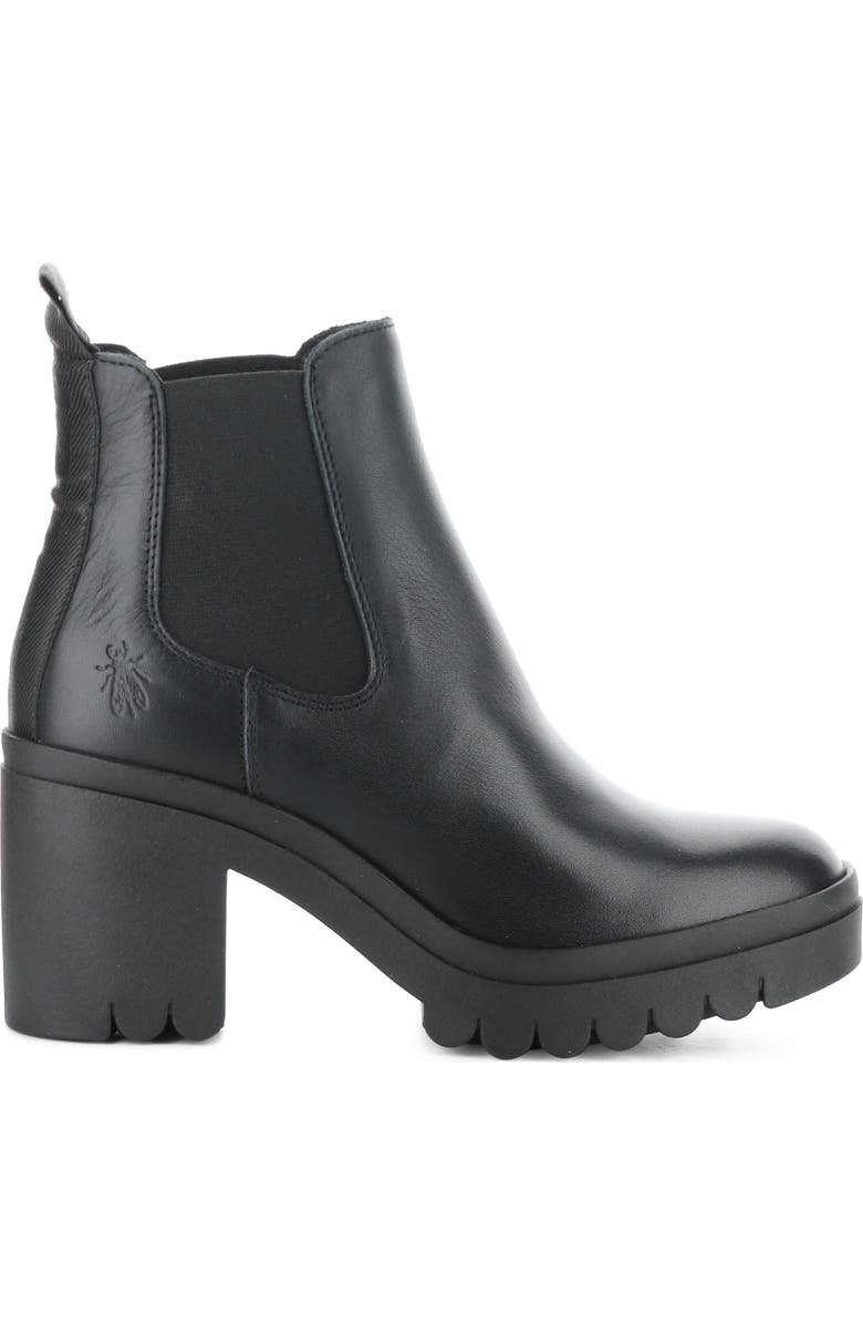Fly London Tope Chelsea Boot, Alternate, color, Black/ Black