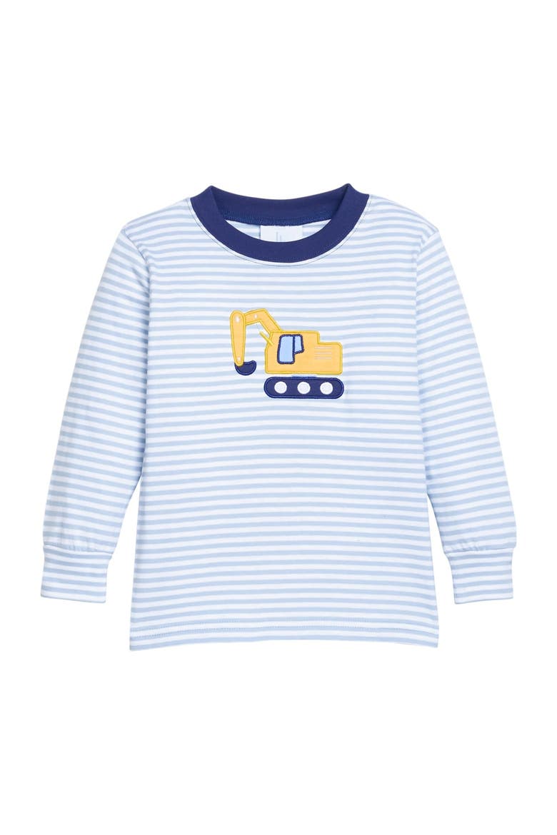 Kids' Long Sleeve Applique T-Shirt, Main, color, Excavator