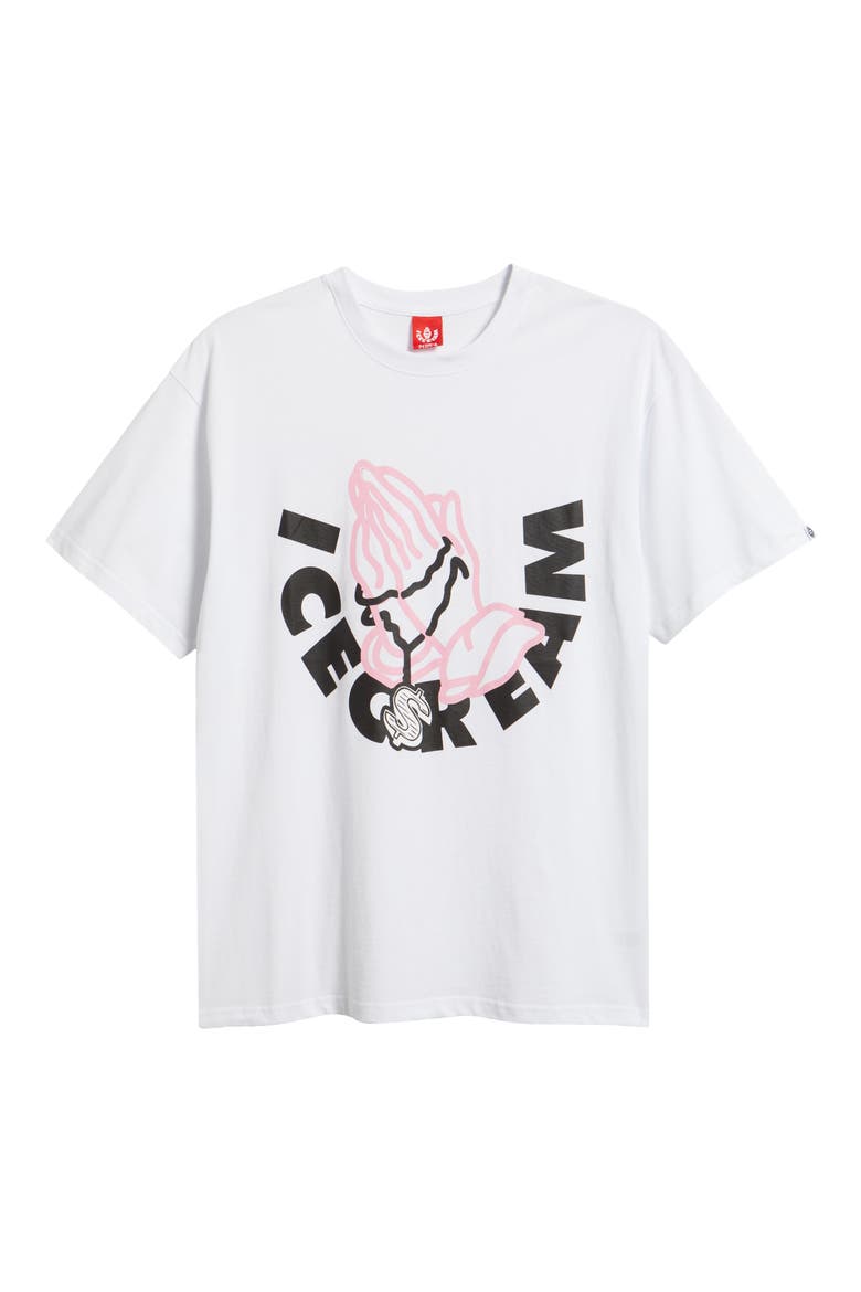 And Then You Pray for Me Cotton Graphic T-Shirt, Alternate, color, BLEACH WHITE
