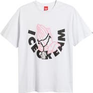 ICECREAM And Then You Pray for Me Cotton Graphic T-Shirt