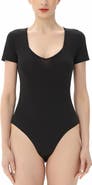 Kimi & Kai Women's Sweetheart Neck Basic Bodysuit