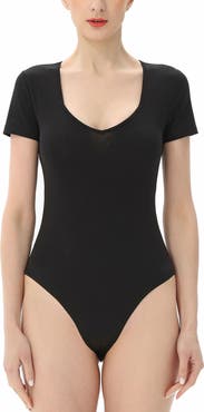Kimi & Kai Women's Sweetheart Neck Basic Bodysuit